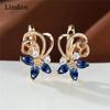 Lindon Fashion Copper Alloy Zircon Jewellery Drop Earrings For Women Wedding Party Gifts