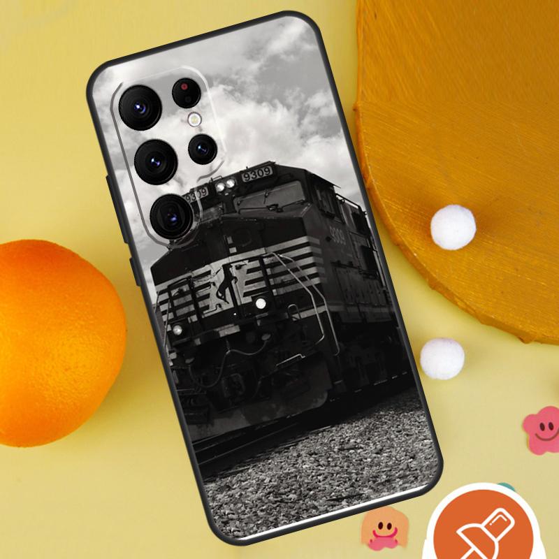 Train Railway Travel Phone Case For Samsung Galaxy S25 Ultra S23 S22 S21 Ultra S9 S10 S20 Plus S24 FE Funda Cover