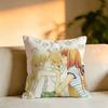 Anime hHoney and Clover Pillow Case Square DoubleSided Sofa Cushion Cover Bedroom Bedside Pillow