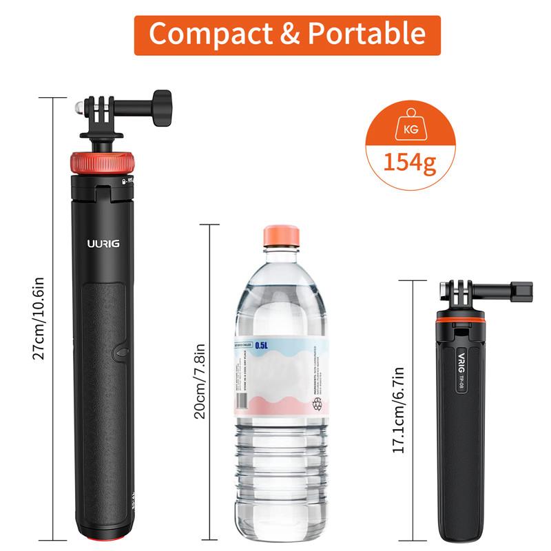 Selfie Stick Tripod Extendable Tripod Stand Handle for GoPro 13 12 11 10 9 8 Insta360 X4 DJI OSMO Action 5 Pro 3 4 Accessories