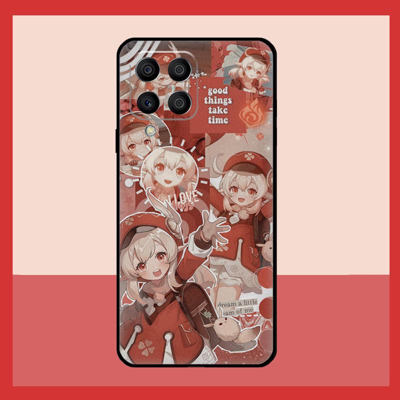 Чехол для игры Genshin Impact Клее для Samsung Galaxy M11 M31 M14 M34 M54 M12 M32 M52 M15 M13 M06 M16 M36 M56 M53 M35 M55