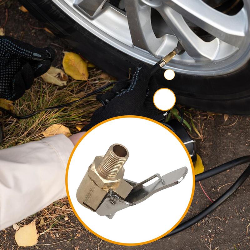 Автомобильный насос Инструмент для авторемонта Зажим клапана 8 мм Зажим патрона воздушного насоса Stonego Автомобиль Грузовик Шина Шина Накачка Клапан Соединитель Авто Открытый Латунь