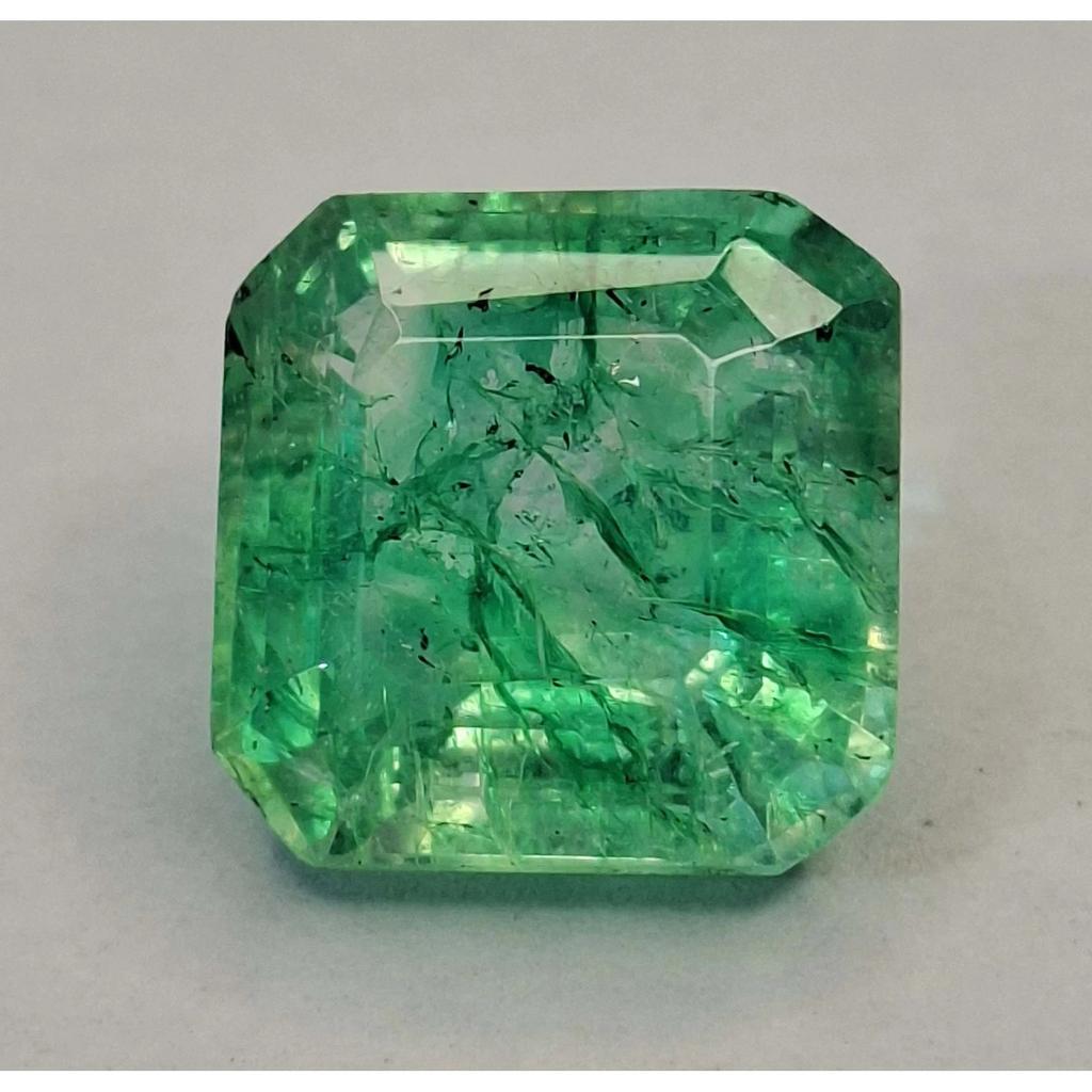 Asscher Cut Natural Colombian Green Emerald 8-10 Ct Beautiful Loose Gemstone