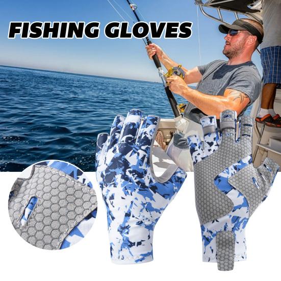 Yousheng 1 пара рыболовных перчаток, супер мягкие, эластичные, износостойкие, устойчивые к ультрафиолетовому излучению, солнцезащитные перчатки, снаряжение для кемпинга