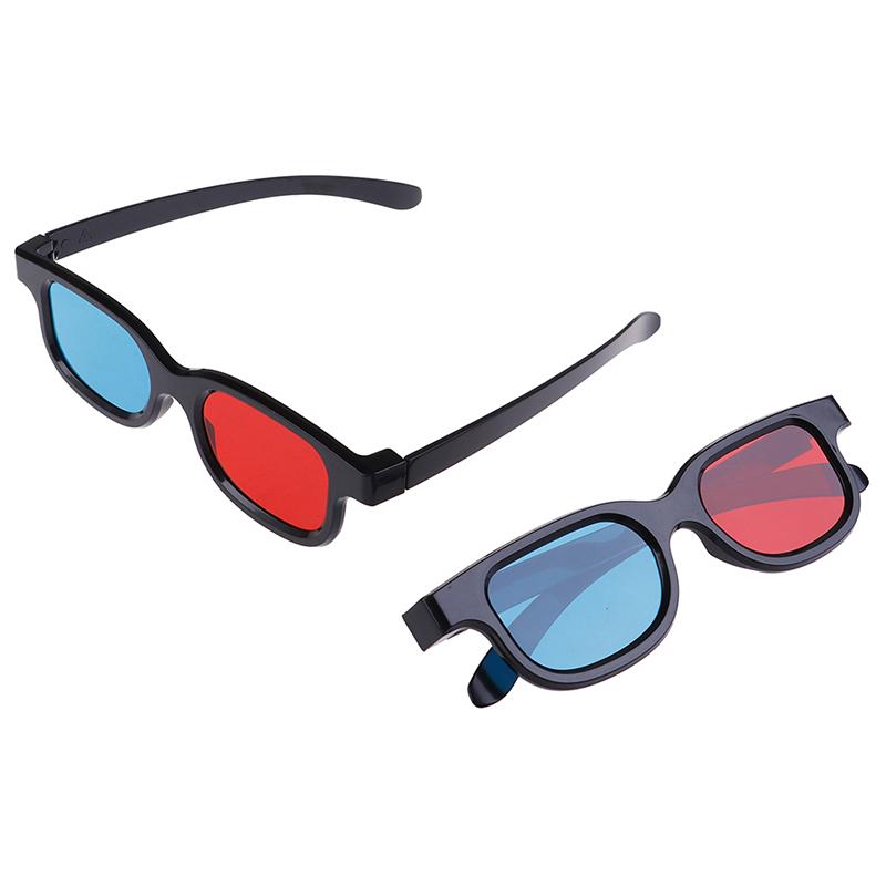 Universal Red Blue 3D Glasses For Dimensional Anaglyph Movie Game