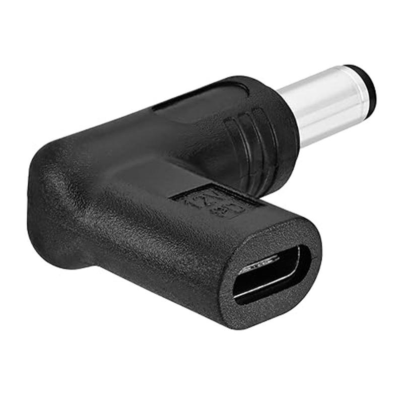 USB-C на DC5521 90° Адаптер: 12В PD Преобразователь питания