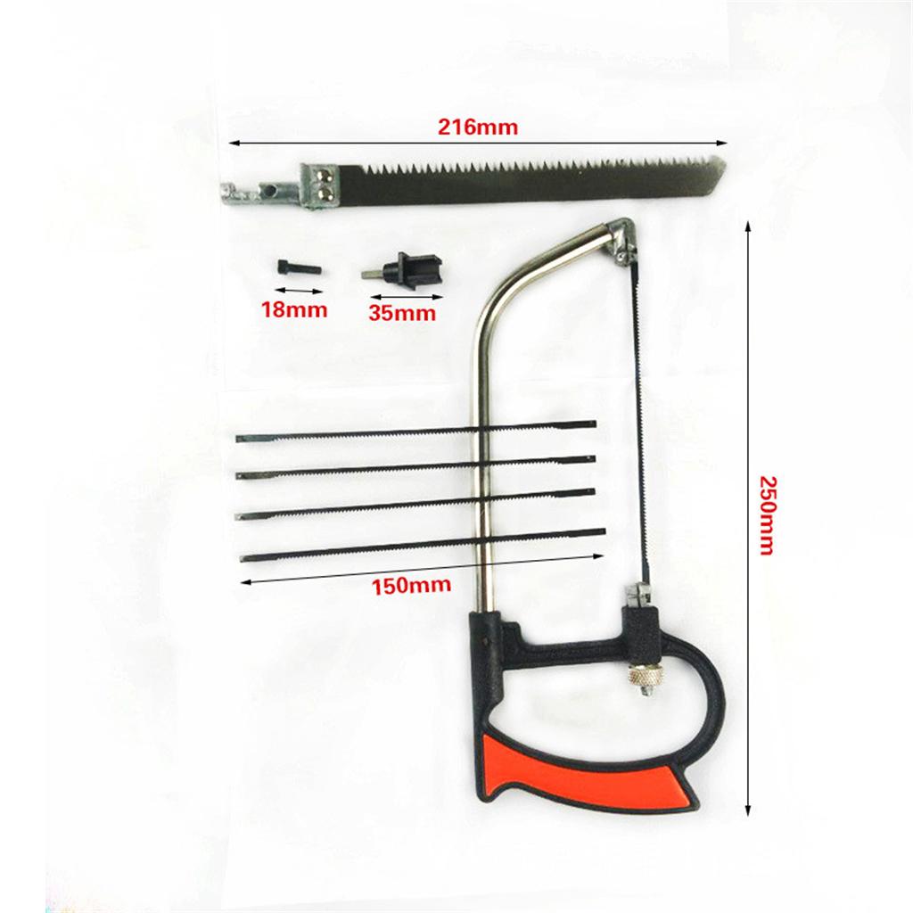 8 в 1 Волшебная пила Ножовка DIY Ручная стальная пила для металла Деревообработка Мини-пила Набор с 6 лезвиями