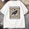 Футболка Crows Before Bros Унисекс Женская Графическая Футболка Уникальная Птица Природа Футболка Хэллоуин Хлопок Круглый Вырез Футболки Топы