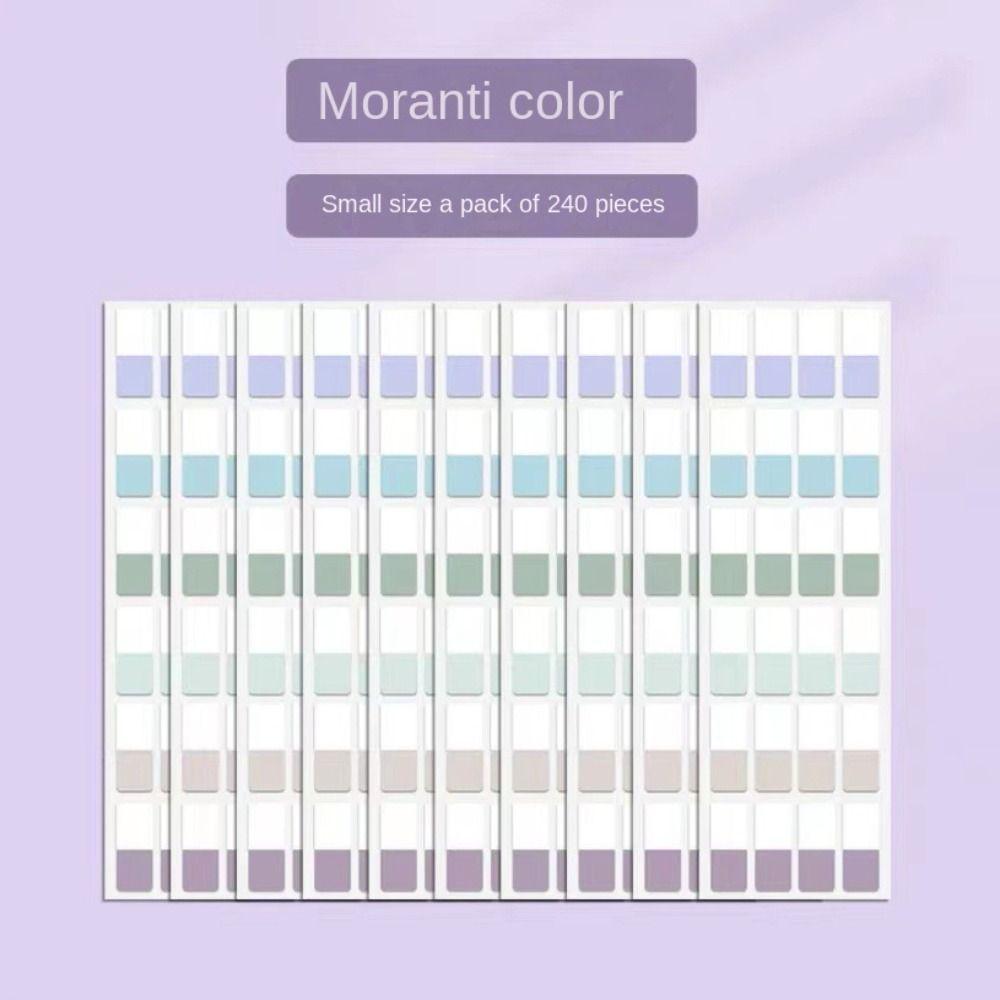 Transparent Sticky Index Tabs Colorful Light Color Index Notes Writable File Tabs Notebook