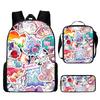 Kids Unicorn Backpack School - Cute Animal Print Oxford Fabric Dual-Strap Bag With Breathable Padded Straps