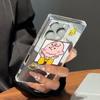 Clear Square Back Tube Case Protection For iPhone 13 12 14 Pro Max 11 16 ProMax 15 Plus Anti-Oxygen,Snoopy from Comics Pattern Casing