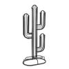 Cactus Shaped Coffee Pod Holder Home Black Iron Coffee Capsule Storage Stand Organizer Holds 48 Coffee Pods