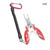 With Lanyard Plastic Handle Bait Line Cutter Fishing Pliers Hook Removers Stainless Steel Scissor