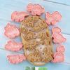 8Pcs Biscuit Mold Anti-deformation Easy Release PP Cartoon Dinosaur Shaped Baking Mold Bakery Supplies
