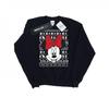 Womens/Ladies Mickey Mouse Christmas Head Sweatshirt