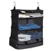 YRCBEHFU Closet Hanging Storage 4 Tiers Travel Inner Bag Large Capacity Clothing Rack Trip Easy Installation Space Saving Foldable [Waterproof