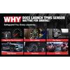 LAUNCH X431 TSENSOR-05 Универсальный датчик TPMS 315 МГц/433 МГц Двойная частота Регулируемый угол Резиновый клапан Монитор давления в шинах