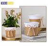 Paper Rope Braided Fresh Flowers Pot Woven Small Potted Grass Planter Decorative Basket Indoor Flower Pots Cover Plant Container