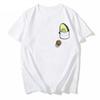 2025 Summer New Avocado Women T-Shirt Men's Kawaii T-Shirt Novelty Creative Cotton Fashion T-Shirt Autumn and Winter Innerwear