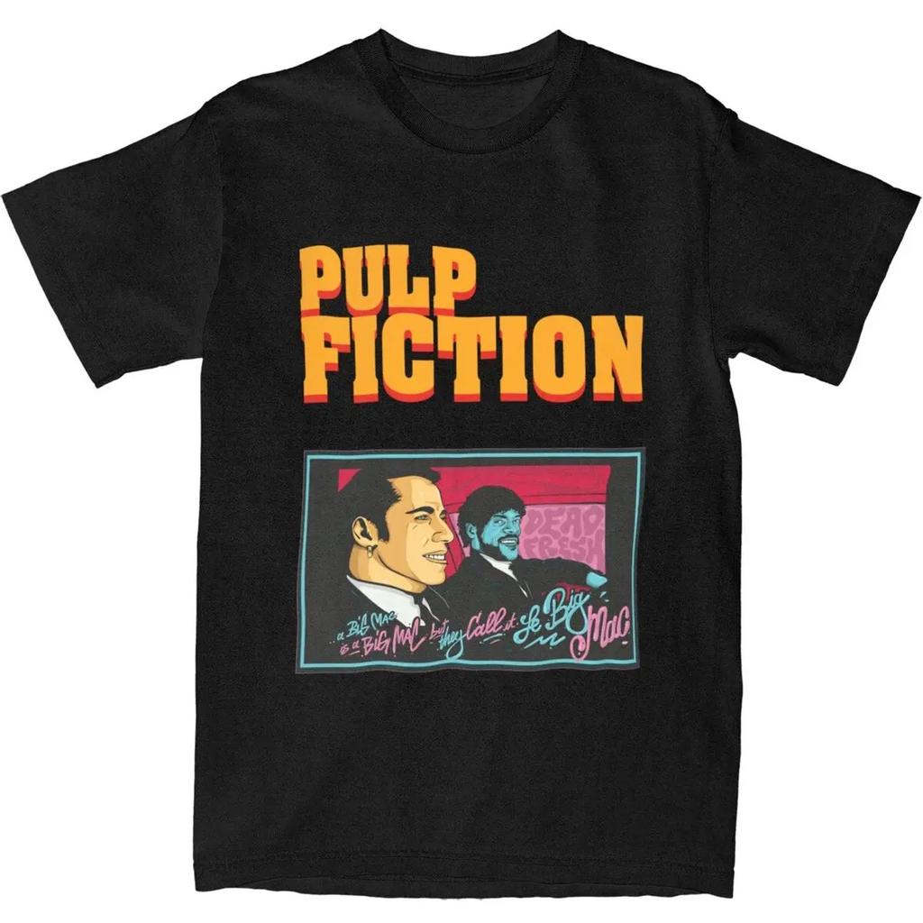 Casual Pulp Fiction Vincent and Jules T-Shirts for Men Women 100% Cotton Tee Shirt Printed Clothes T-Shirts Cotton Gift Clothes