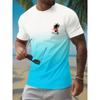 Summer Casual Everyday Men's Short Sleeve Top Hawaiian Men's Fashion T-shirt Outdoor Beach Men's Crew Neck T-shirt 3D Print