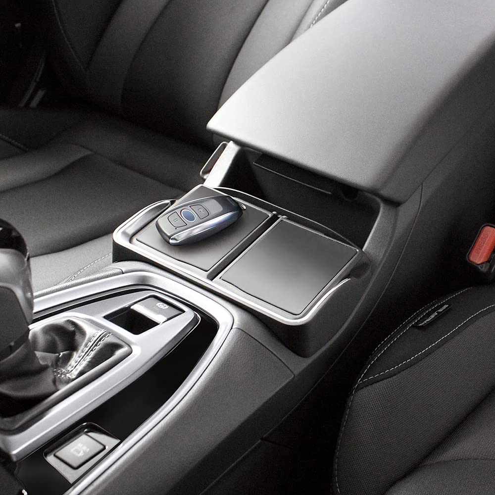 Tsuchiya Yac Лоток на центральную консоль для Subaru Levorg 180 x 225 x 100 мм Специально для автомобиля (Серия ВН), Black / Silver, (SY-SB11)