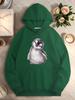 Adorable Penguin Chick with Curious Expression Women's Hoodies