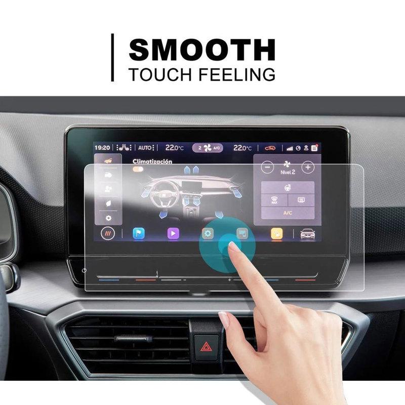 2PCS PET Screen Protector For Leon MK4 Navi System 10 Inch Car Multimedia Radio Display Auto Interior Accessories