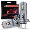 2Pcs 20000LM Mini H7 LED Headlight Bulb Wireless 60W CSP for Car Headlamp Auto Diode Lamps H7 Turbo Led 12V 6000K