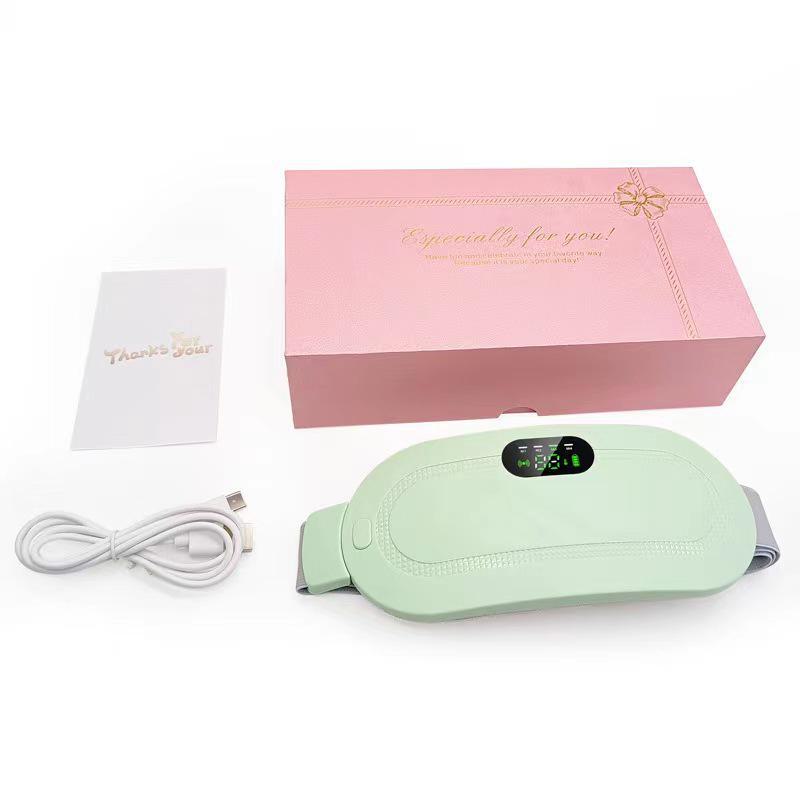 Перезаряжаемый цифровой пояс для согревания матки для девочек: Тепло, массаж и защита талии для облегчения дисменореи