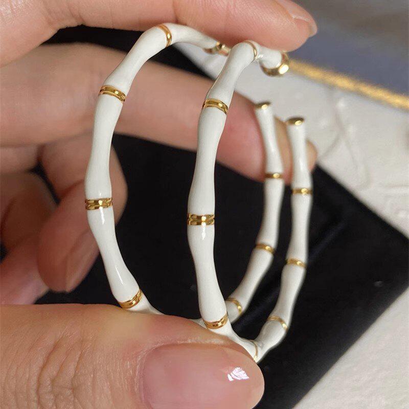 Xiaomi Huitan Fashion Women Hoop Earrings Circle Joint Design Daily Party Holiday Fresh Style Accessories Fancy Charming Jewelry Gift