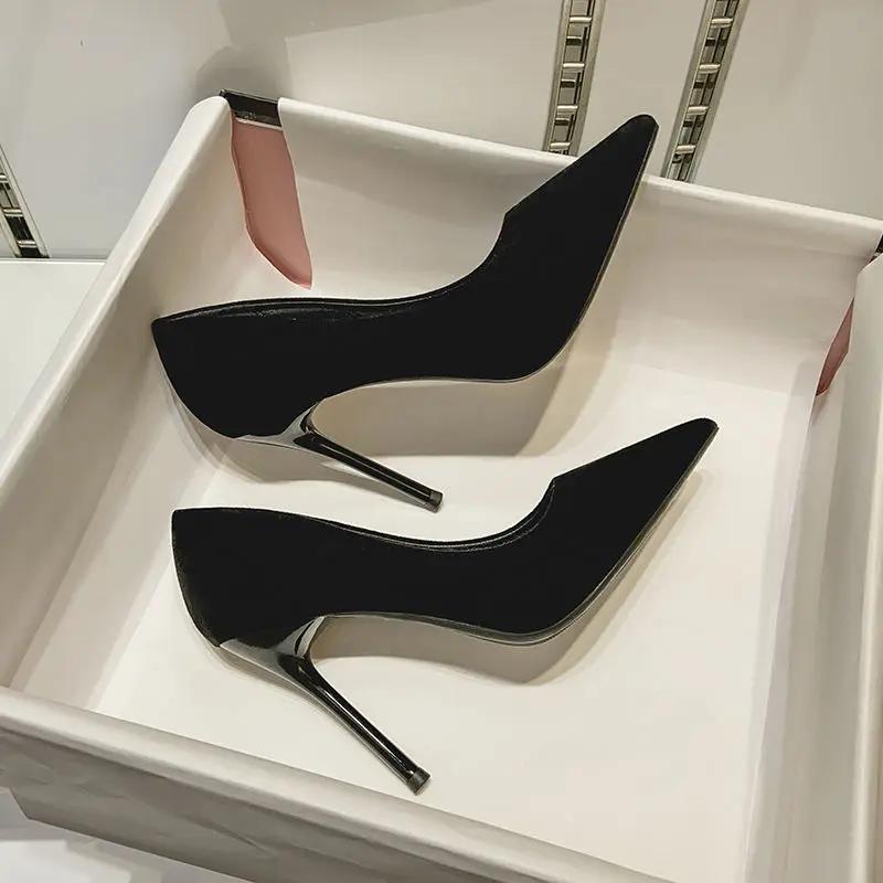 Женские туфли-лодочки с острым носком Stilito Женская обувь Нескользящая Распродажа Оптовая акция Горячая и низкая цена Корейский стиль Люксовый бренд