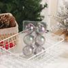 8cm Colorful Christmas Hanging Balls Plastic Xmas Tree Pendants  Holiday Party Decorations