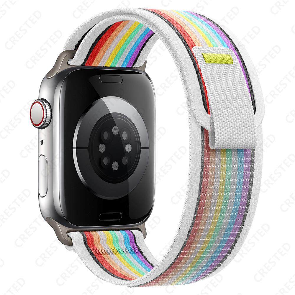 Ремешок Trail Loop для Apple Watch Ultra 2/Ultra 49 мм 45 мм 41 мм 44 мм 40 мм 42 мм 38 мм Нейлоновый ремешок iWatch для Apple Watch Series 9 8 7 6 SE 5 4 3 2 1