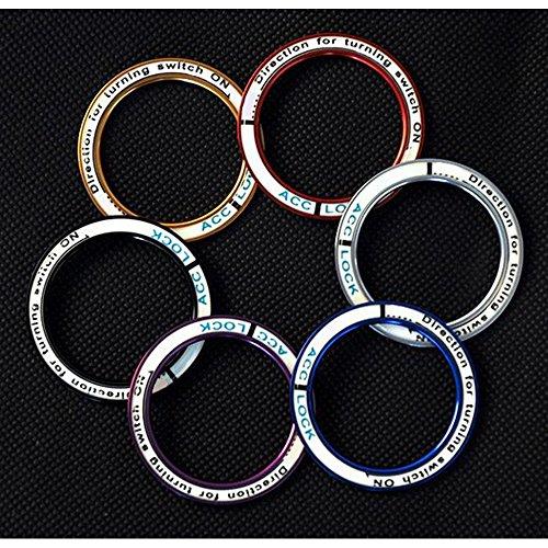 Крышка переключателя автомобиля Декоративное кольцо переключателя запуска двигателя для Mazda CX4 CX5 Angkorela Attic Black