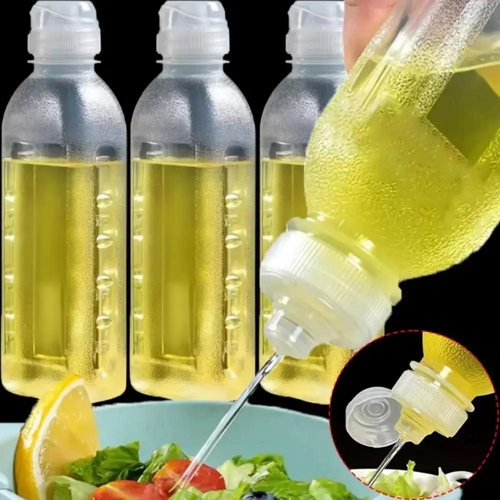 Прочная бутылка для масла 300/500 мл с крышкой, герметичная, диспенсер для кетчупа и салата, многоцелевая бутылка для выдавливания соусов
