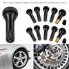 10-50 шт. TR413 Snap In Tire Valve стержни черные бескамерные резиновые колпачки для вентилей шин инструмент для замены вентиля колеса с пылезащитным колпачком