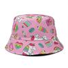 New Arrival Summer Sun Protect Woman Man Unisex Reversible Printed Cactus Bucket Hat
