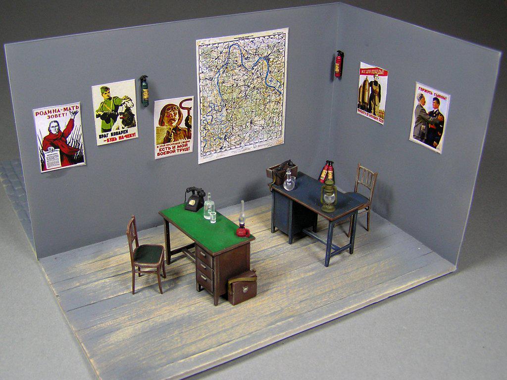 MiniArt Office Desk Accessories Plastic Model MA35564 1/35 &