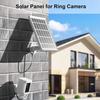 Солнечная панель для камеры Ring, солнечная зарядка для видеокамеры, совместимая с аккумулятором Ring Stick Up Cam, аккумулятором Stick Up Cam Pro, аккумулятором Spotlight Cam Plus,
