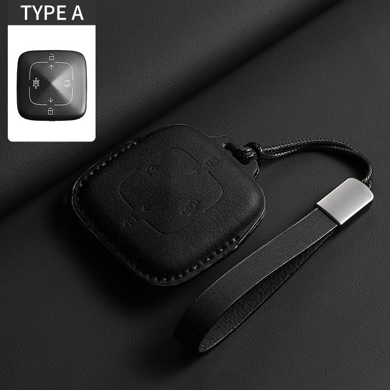 For ZEEKR 001 X Car Key Cover Original Car Color Smart Key Holder Leather Protector High Quality Auto Interior Accessories
