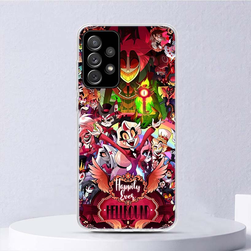 H-Hazbin H-Hotel Ангел Пыль Мягкий Чехол Для Samsung Galaxy A52 A42 A32 A22 A12 A02S Чехол Для Телефона A50 A51 A70 A71 A41 A31 A21S A40 A