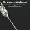 2Pcs Food Thermometer Waterproof Digital Thermometer with Long Stainless Steel Probe Backlit LCD Display Kitchen Tool for Cooking Grilling Baking