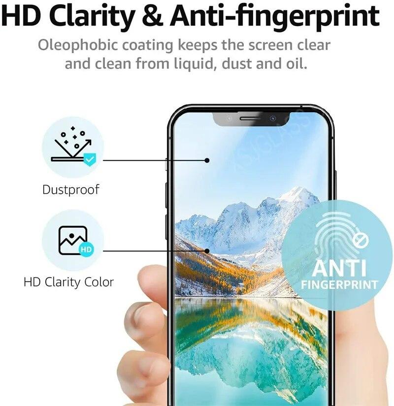 Защитное стекло для iPhone 13 11 12 Mini 15 14 Pro Max, 4 шт., защитное стекло из закаленного стекла для iPhone 6S 7 8 Plus XR XS Max