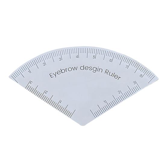 Reusable Eyebrow Shaping Ruler Adjustable Makeup Drawing Guide Eyebrow Design Ruler Portable Makeup Tool for Beginners Pros