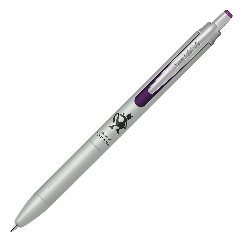 Zebra Гелевая шариковая ручка Sarasa Grand Mewtwo Черные чернила Серебристый корпус Ограниченная серия Pokémon 0,5 мм P-JJ57-PO-S