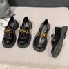 Small Leather Shoes Women's Style Autumn 2025 New Women's Shoes Autumn Versatile Single Shoes Platform Loafers 750-23