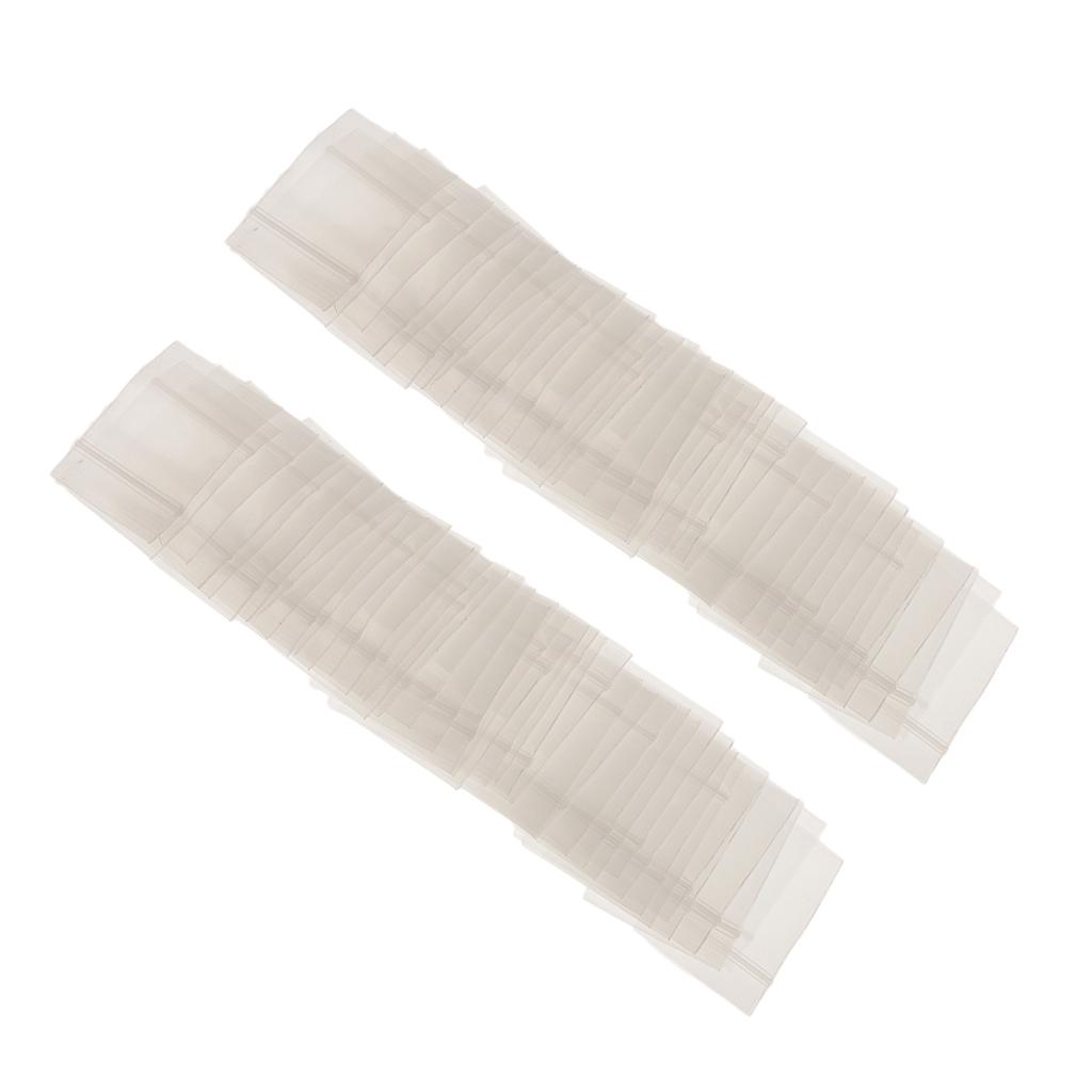 100pcs 4mil/2mil Clear Zip Bag Bag Plastic Baggies Reclosable High Premium Quality Clear Reclosable Poly Bags