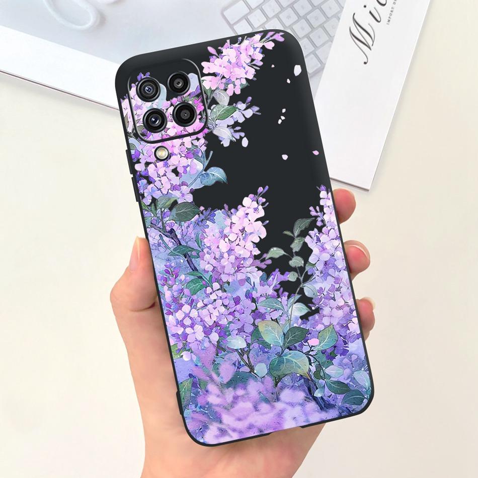 Для Samsung Galaxy M22 F22 Чехол Samsung M22 F22 4G SM-M225F E225F Модный Дизайн Луны Мягкий Силикон Защитная Крышка Чехлы для Телефона