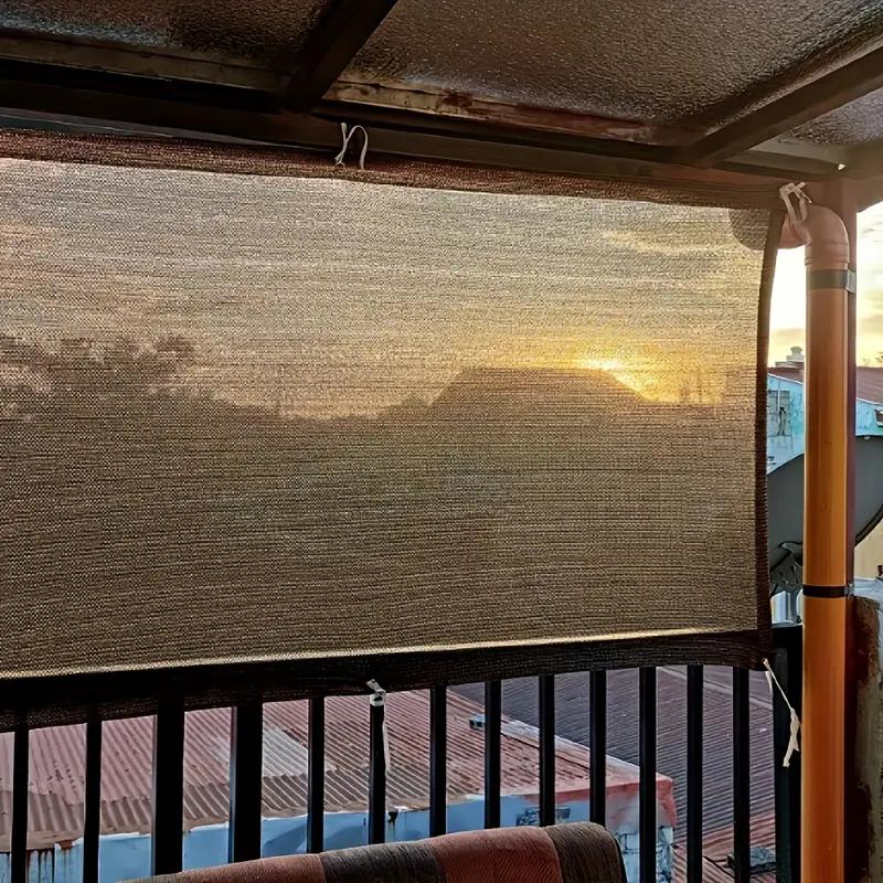 Устойчивый к УФ-лучам уличный солнцезащитный навес с дышащей полиэтиленовой тканью на боковых стенках, подходит для затенения на террасах и в садах